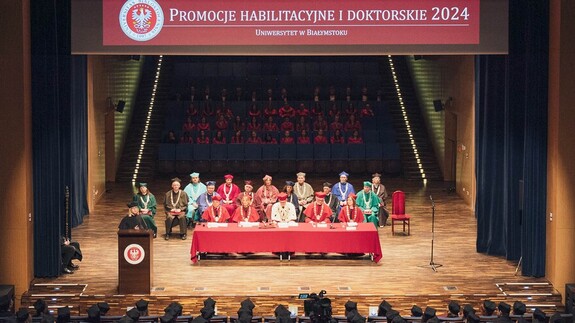 Uroczystość promocji habilitacyjnych i doktorskich na Uniwersytecie w Białymstoku