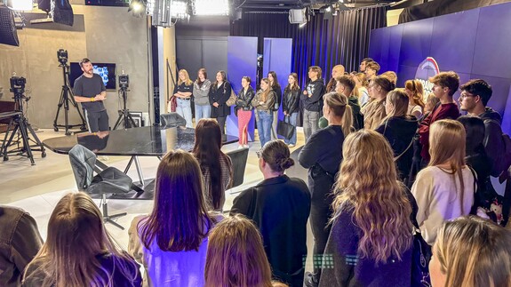 Studenci WSM w studio Wirtualnej Polski