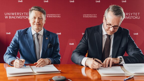 prof. Mariusz Popławski i Paweł Prus