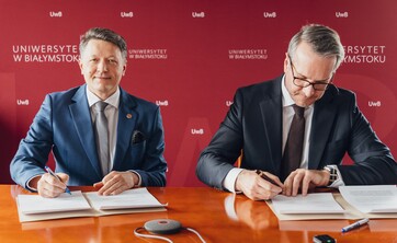 prof. Mariusz Popławski i Paweł Prus