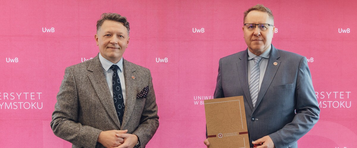 prof. Mariusz Popławski i prof. Daniel Boćkowski